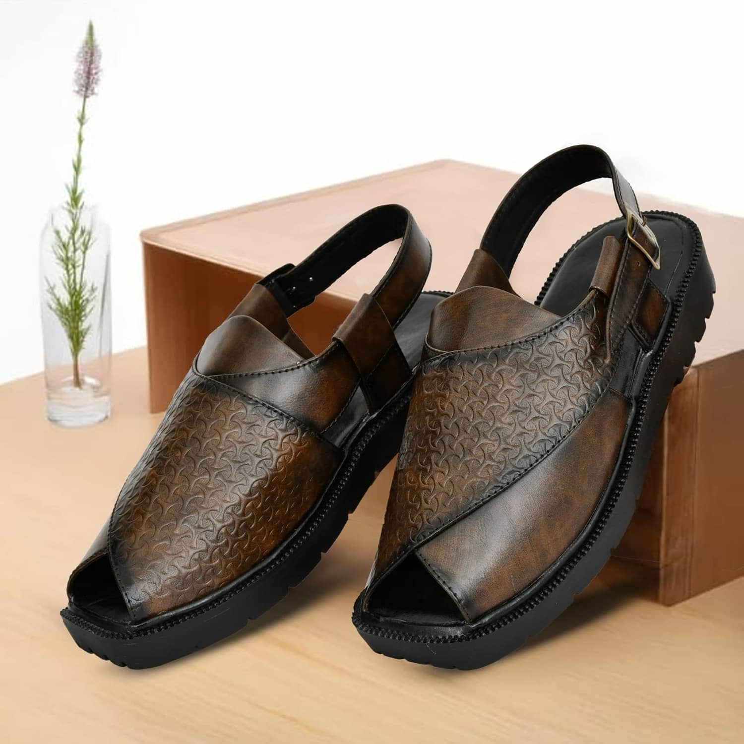 VATELIO - Brown Men's Sandals