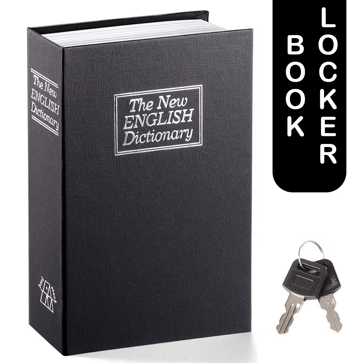 sakimo Book Locker Dictionary Stainless Steel Hidden Safe Jewellery Box/Cash Locker for Home and Office (18 x 12 x 5.5 cm) sakimo Book Locker Dictionary Stainless Steel Hidden Safe Jewellery Box/Cash Locker for Home and Office (18 x 12 x 5.5 cm)