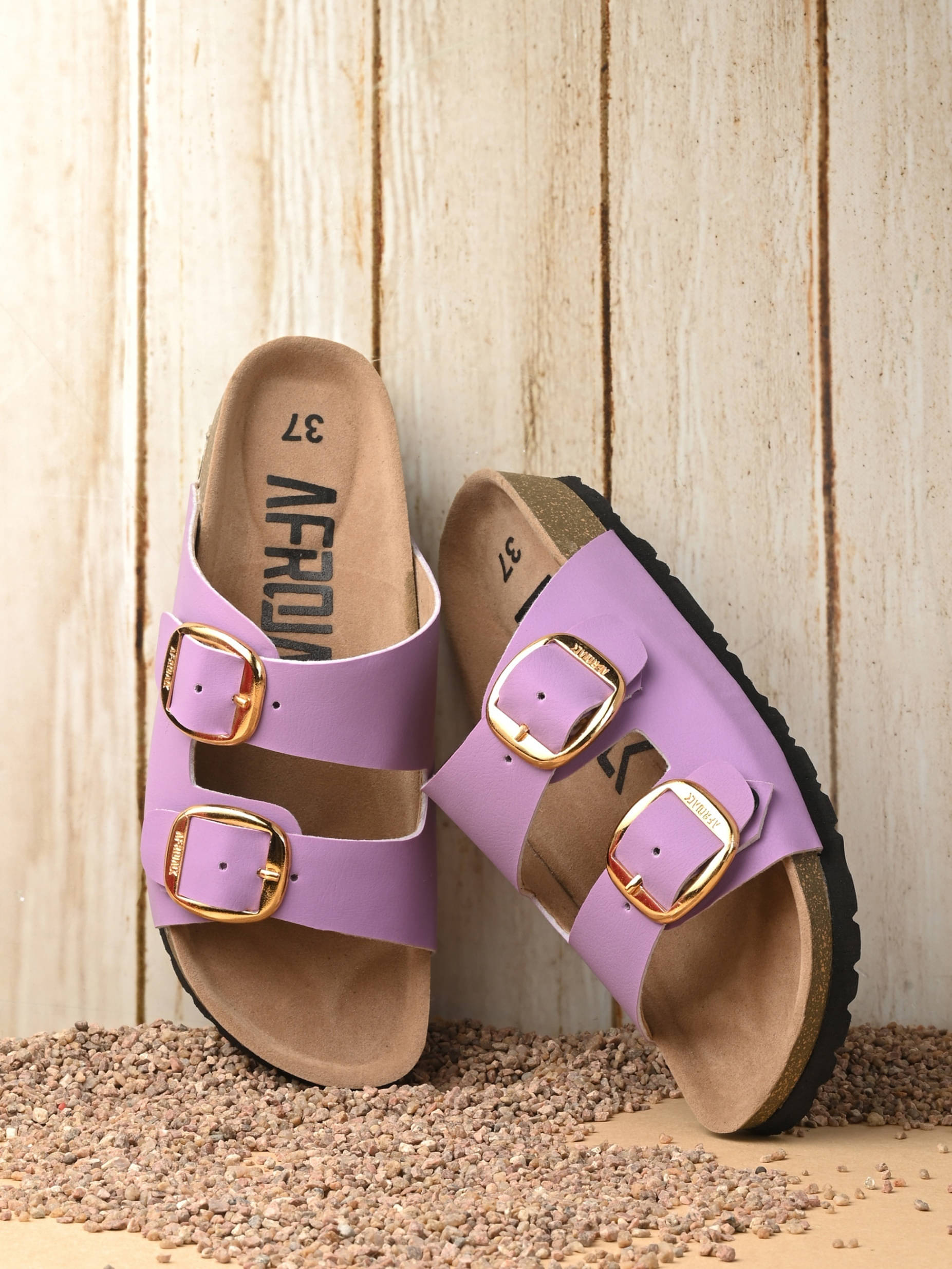     			Afrojack Purple Women's Slide Flip Flop