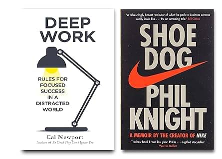     			Deep Work + Shoe Dog: A Memoir (Paperback)