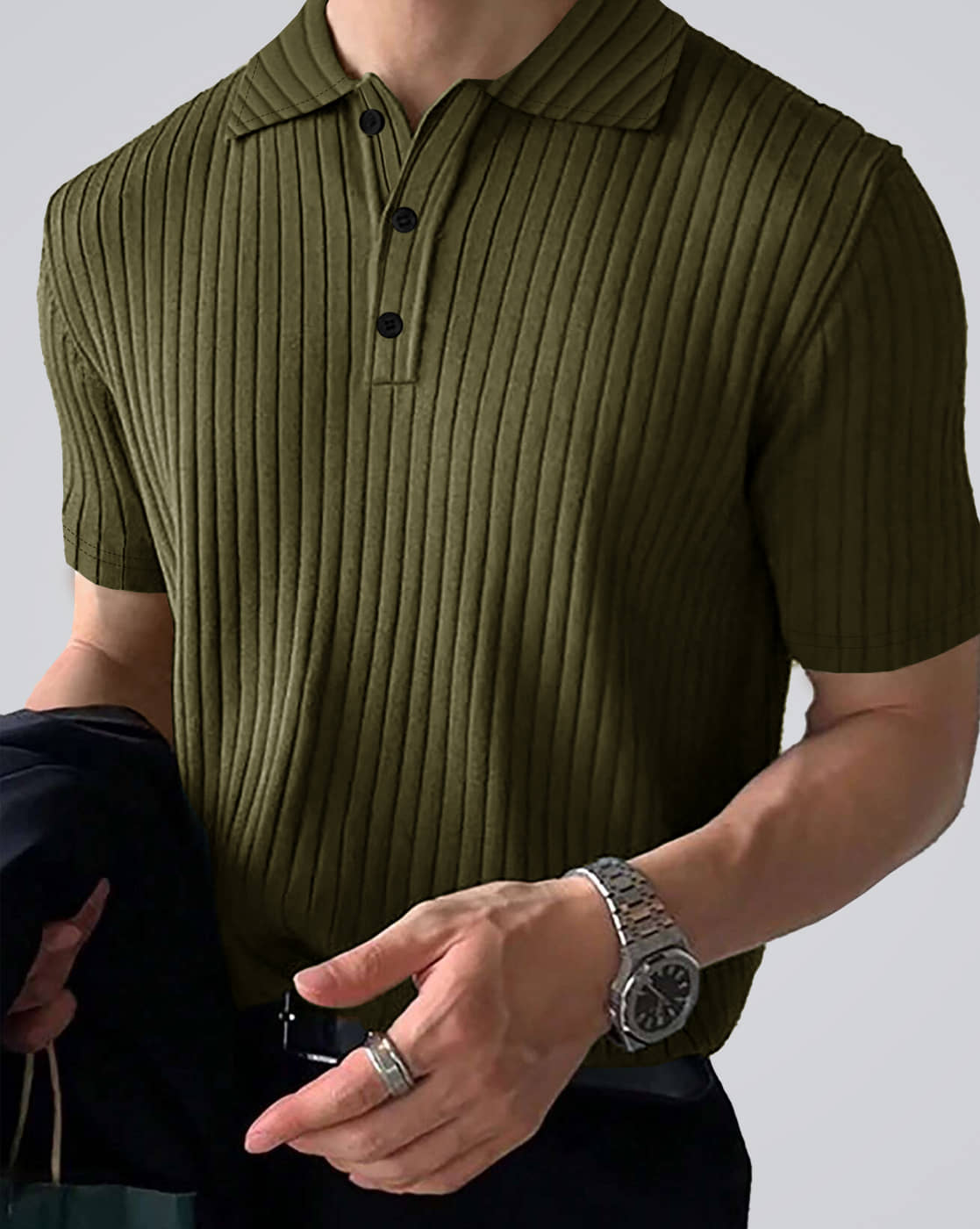 Eyebogler Men Cotton Blend Regular Fit Solid Polo T Shirt ( Beige )