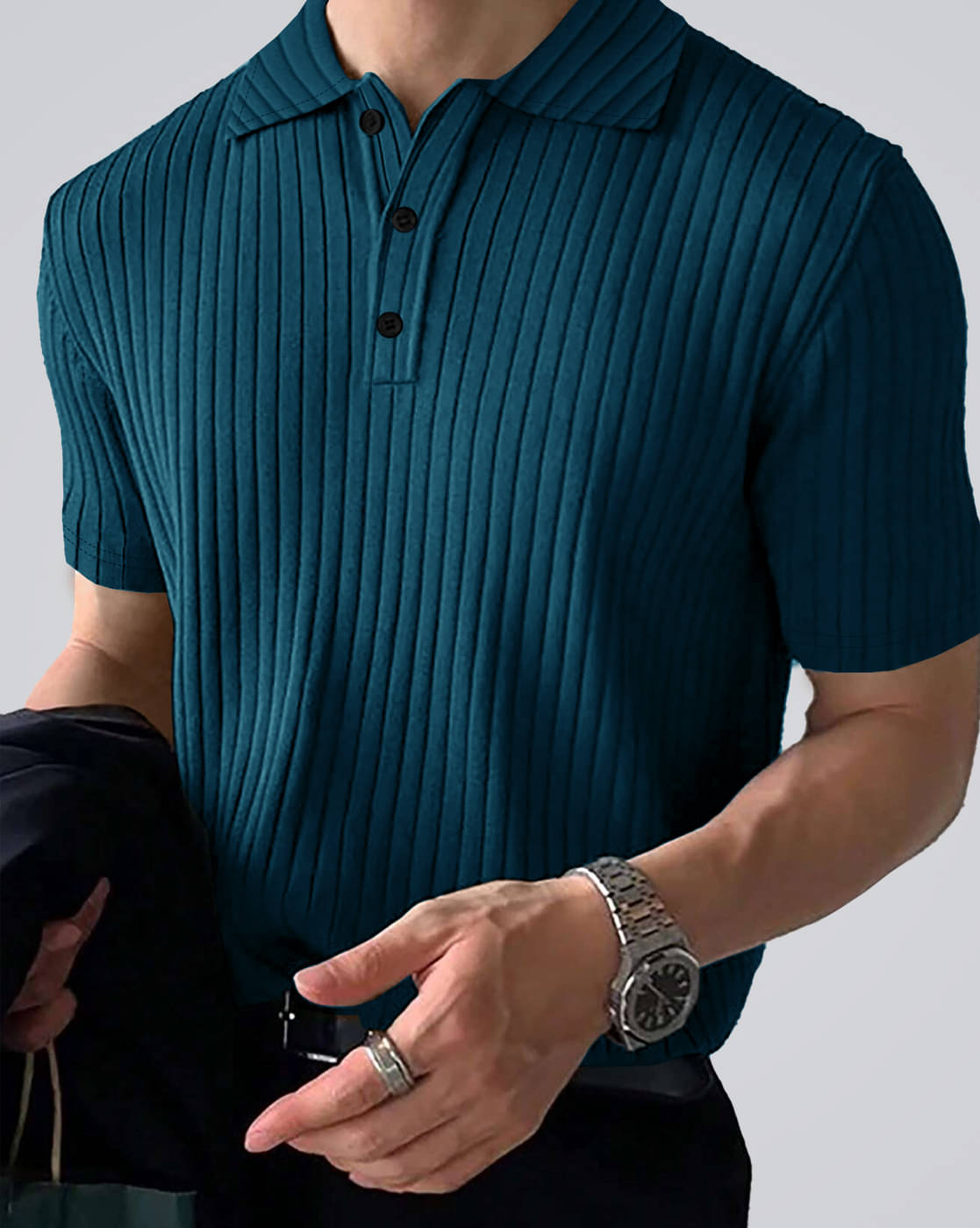 Eyebogler Men Cotton Blend Regular Fit Solid Polo T Shirt ( Blue ) Eyebogler Men Cotton Blend Regular Fit Solid Polo T Shirt ( Blue )