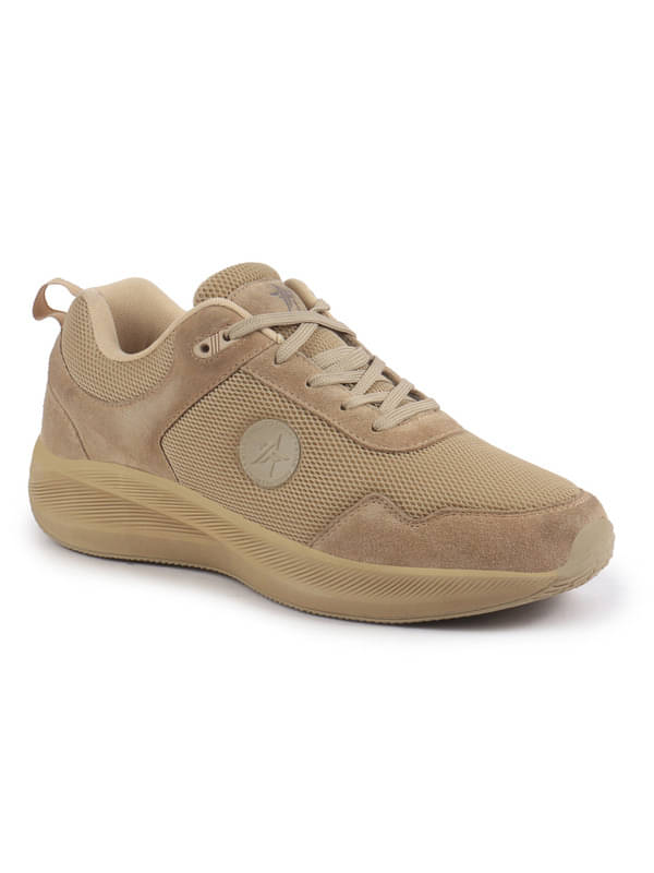     			Fausto FAUSTO Suede Leather Breathable Casual Sneakers Camel Men's Sneakers