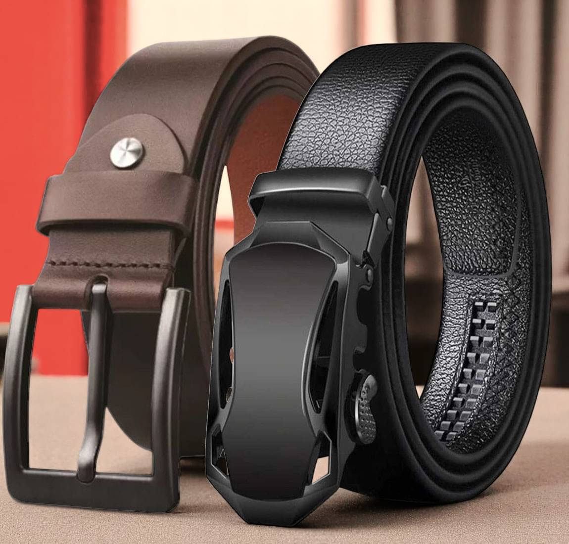 Loopa - Multi Leather Men's Formal Belt ( Pack of 2 )     			Loopa - Multi Leather Men's Formal Belt ( Pack of 2 )