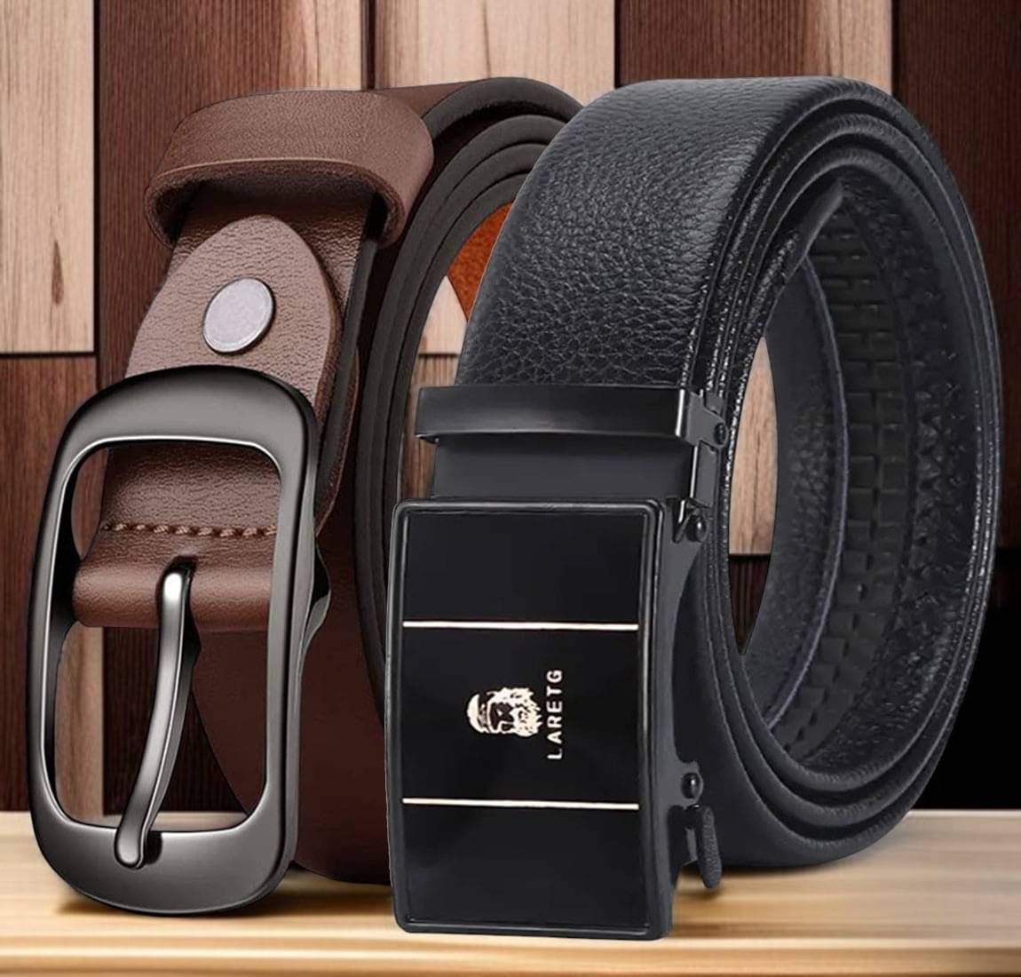 Loopa - Multi Leather Men's Formal Belt ( Pack of 2 )     			Loopa - Multi Leather Men's Formal Belt ( Pack of 2 )