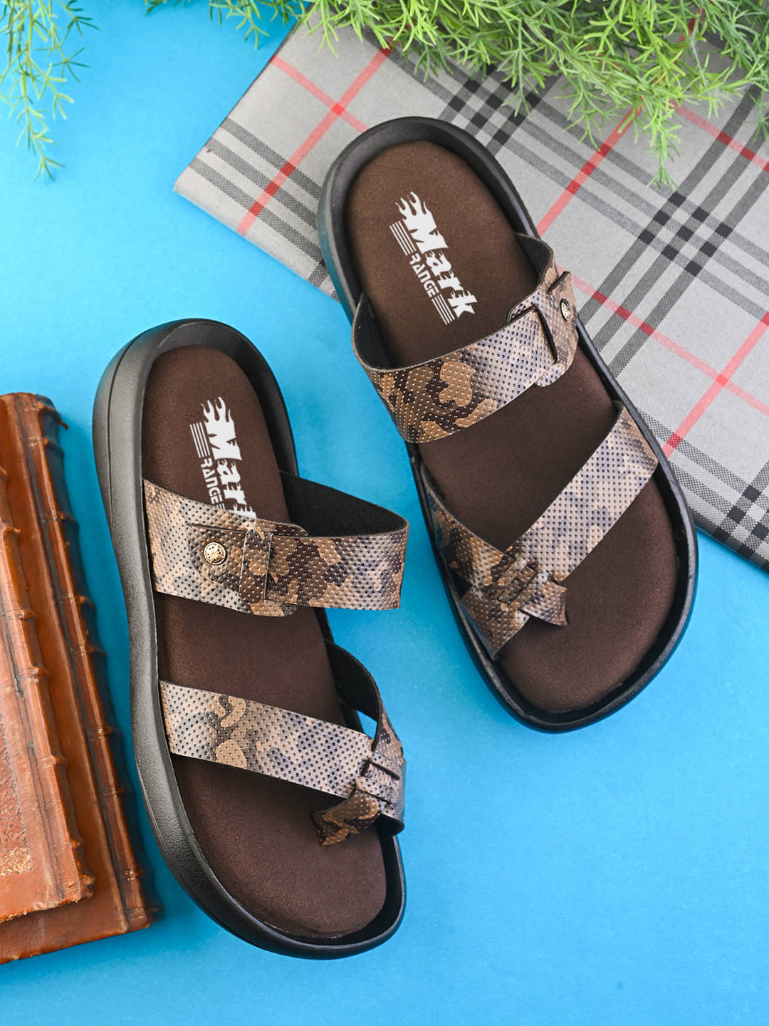     			MARKRANGE - Brown Men's Sandals