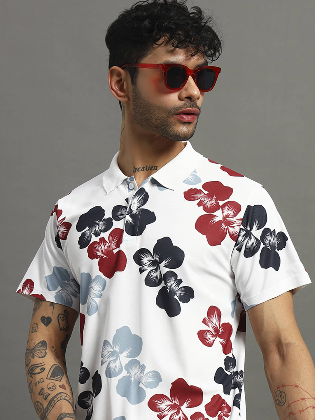 Nins Moda Men Cotton Blend Regular Fit Printed Polo T Shirt ( White ) Nins Moda Men Cotton Blend Regular Fit Printed Polo T Shirt ( White )