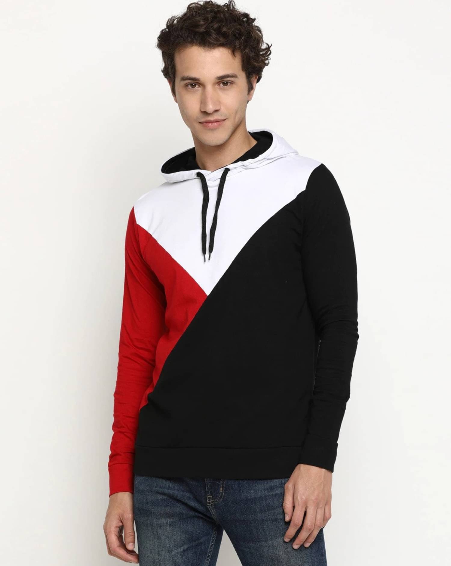 Try This Cotton Blend Regular Fit Colorblock Full Sleeves Men's Hooded T-Shirt - Red ( Pack of 1 ) Try This Cotton Blend Regular Fit Colorblock Full Sleeves Men's Hooded T-Shirt - Red ( Pack of 1 )