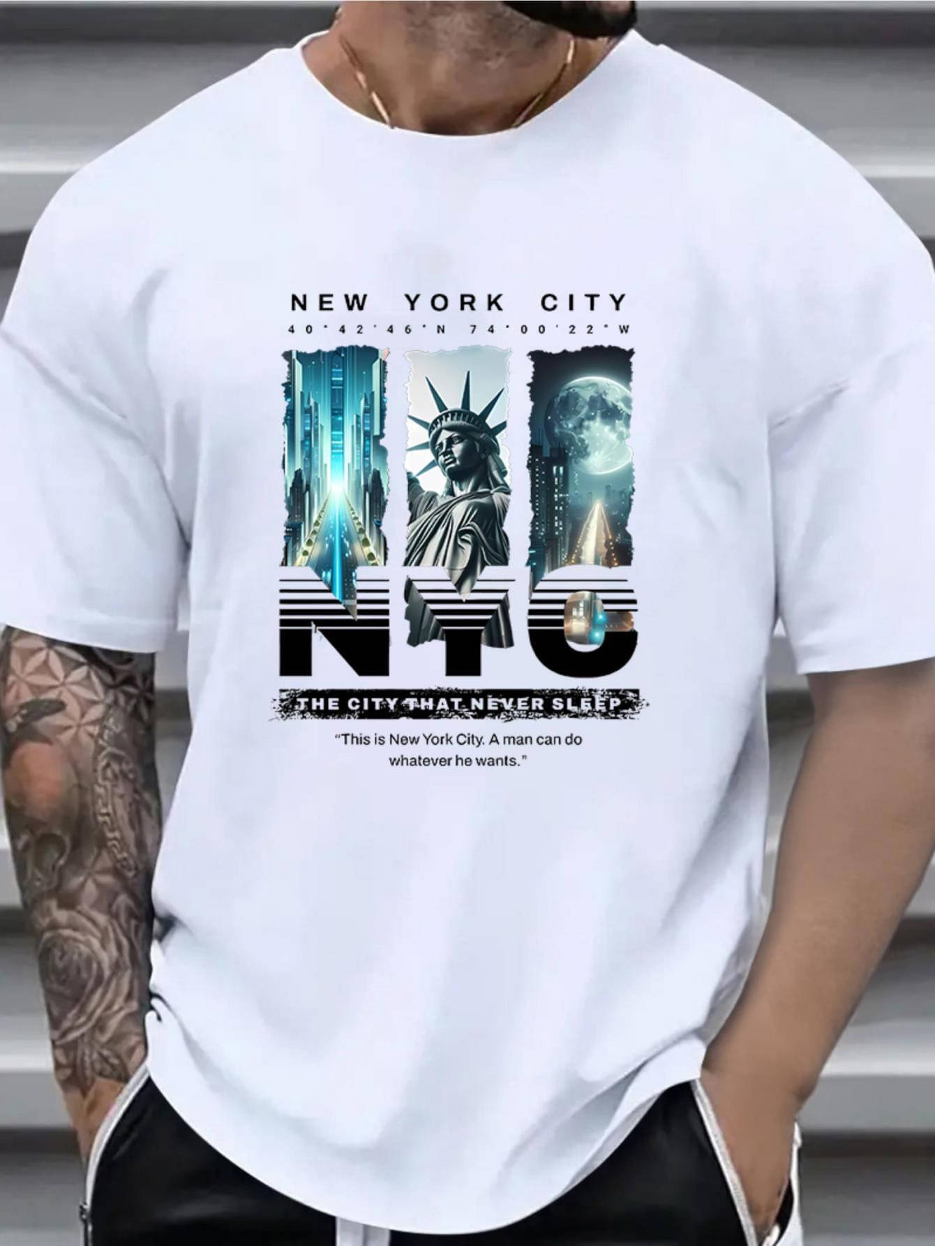     			WILD ELEPHANT Men Polyester Regular Fit Printed T-Shirt ( White )