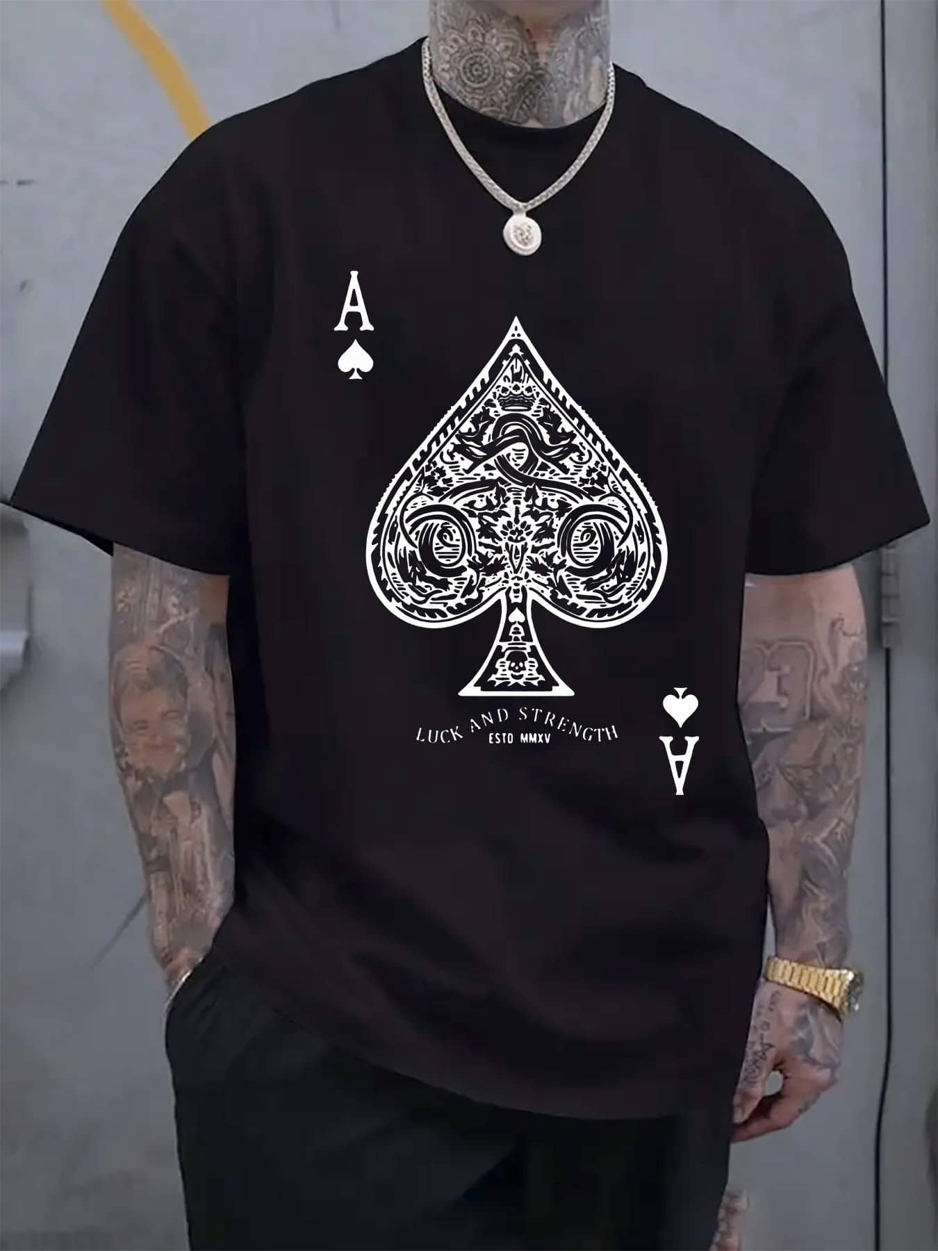 WILD ELEPHANT Men Polyester Regular Fit Printed T-Shirt ( Black )