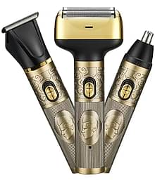 Panth 3 In 1 Beard Trimmer Gold Cordless Beard Trimmer With 120 minutes Runtime