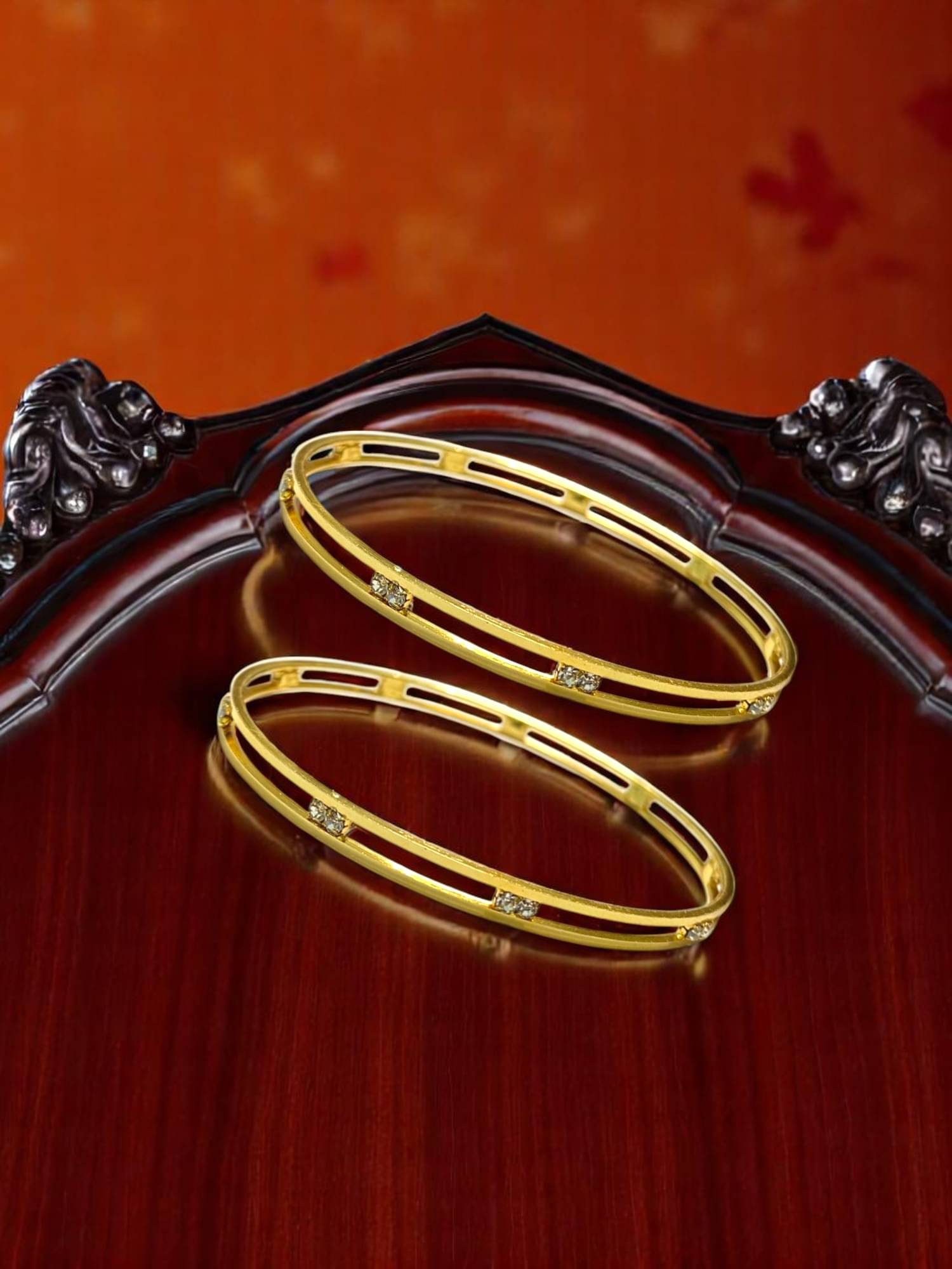     			AARTISAI Yellow Bangle Set ( Pack of 1 )