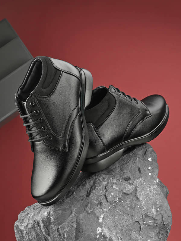 BIZZARO Black Men's Formal Boots