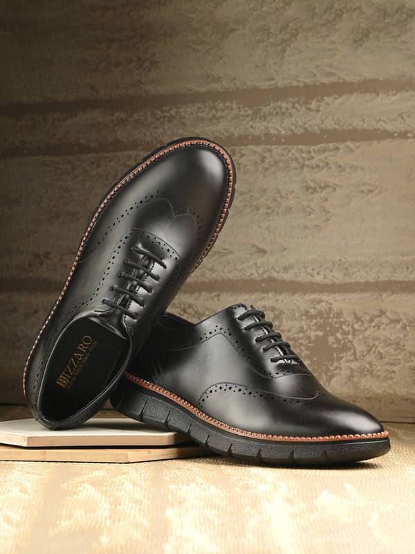 BIZZARO Casual Brogues Shoes Black Men's Outdoor Shoes - Casual Shoes | Buy online on ZillyBuy