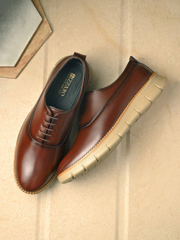 BIZZARO Casual Brogues Shoes Brown Men's Outdoor Shoes - Casual Shoes | Buy online on ZillyBuy