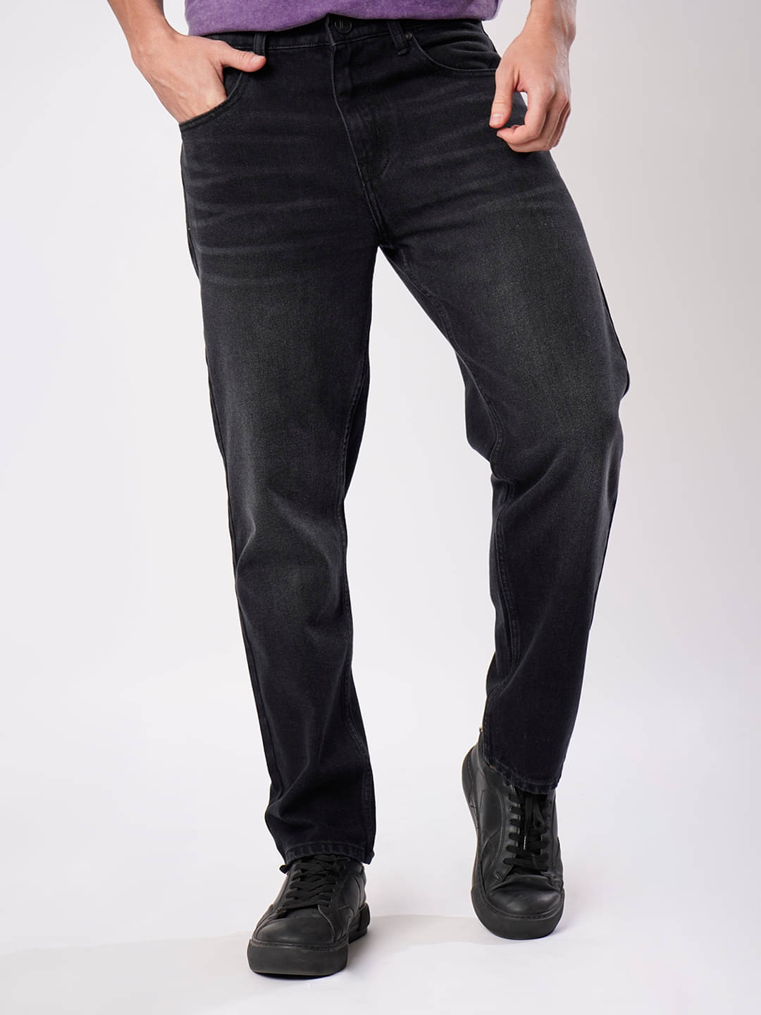     			Bene Kleed Regular Fit Washed Men's Jeans - Black ( Pack of 1 )