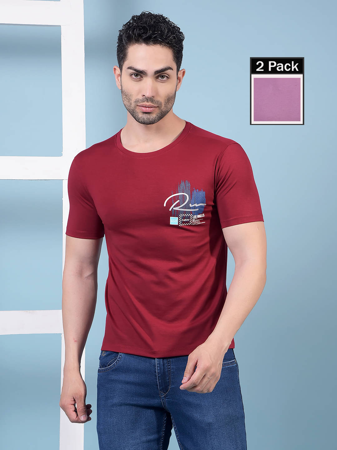     			Dollar Men Cotton Blend Regular Fit Printed T-Shirt ( Multicolor9 )