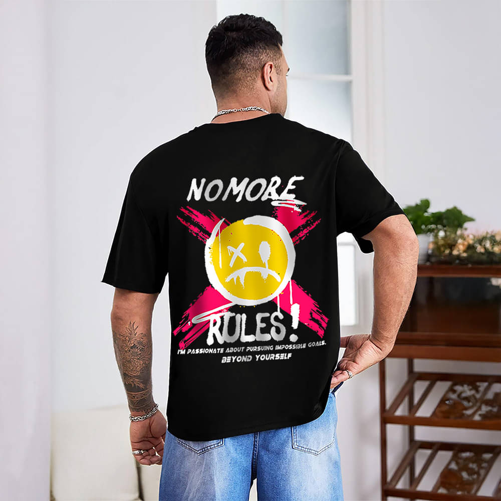 Eyebogler Men Cotton Blend Relaxed Fit Printed T-Shirt ( Black ) Eyebogler Men Cotton Blend Relaxed Fit Printed T-Shirt ( Black )