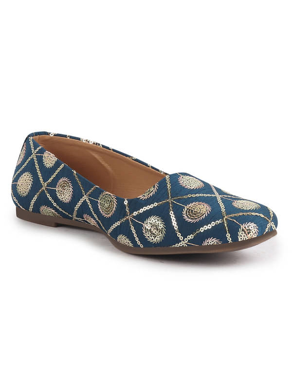     			Fausto Blue Women's Juttis