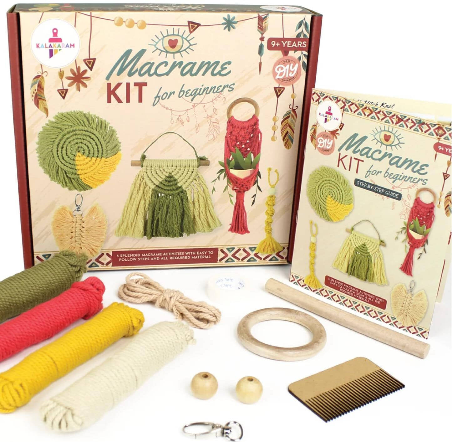     			Kalakaram Macrame Kit for Beginners - DIY Craft & Gift for Ages 10+