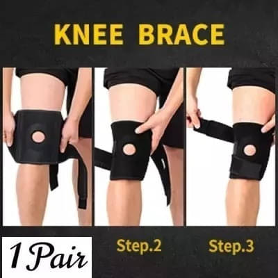 Mulkraj Ortho Unisex Hinge-Free Knee Braces Pair of 1 Black ( Free Size - Size ) Mulkraj Ortho Unisex Hinge-Free Knee Braces Pair of 1 Black ( Free Size - Size )
