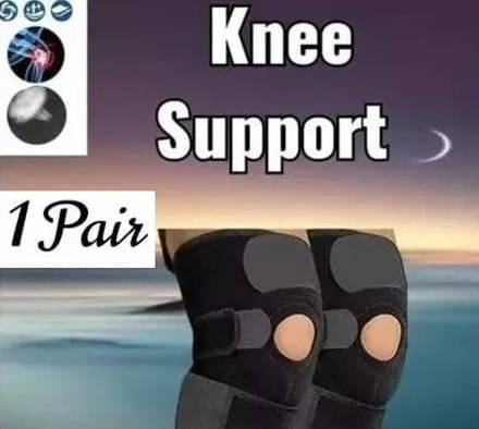 Mulkraj Ortho Unisex Hinge-Free Knee Braces Pair of 1 Black ( Free Size - Size ) Mulkraj Ortho Unisex Hinge-Free Knee Braces Pair of 1 Black ( Free Size - Size )
