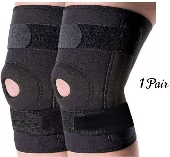 Mulkraj Ortho Unisex Hinge-Free Knee Braces Pair of 1 Black ( Free Size - Size ) Mulkraj Ortho Unisex Hinge-Free Knee Braces Pair of 1 Black ( Free Size - Size )