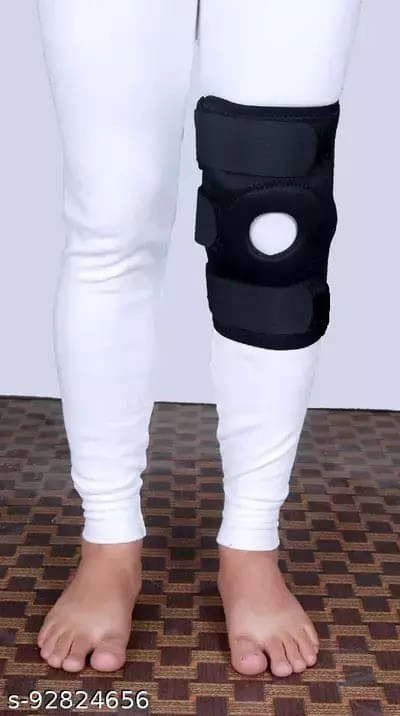     			Mulkraj Ortho Unisex Knee Protection Single Black ( Free Size - Size )