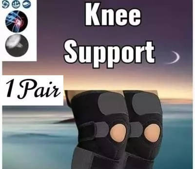     			Mulkraj Ortho Unisex Knee Protection Pair of 1 Black ( Free Size - Size )
