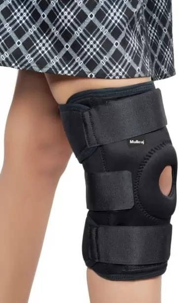 Mulkraj Ortho Unisex Knee Protection Pair of 1 Black ( Free Size - Size ) Mulkraj Ortho Unisex Knee Protection Pair of 1 Black ( Free Size - Size )