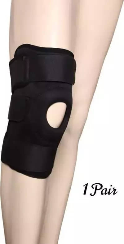     			Mulkraj Ortho Unisex Knee Protection Pair of 1 Black ( Free Size - Size )