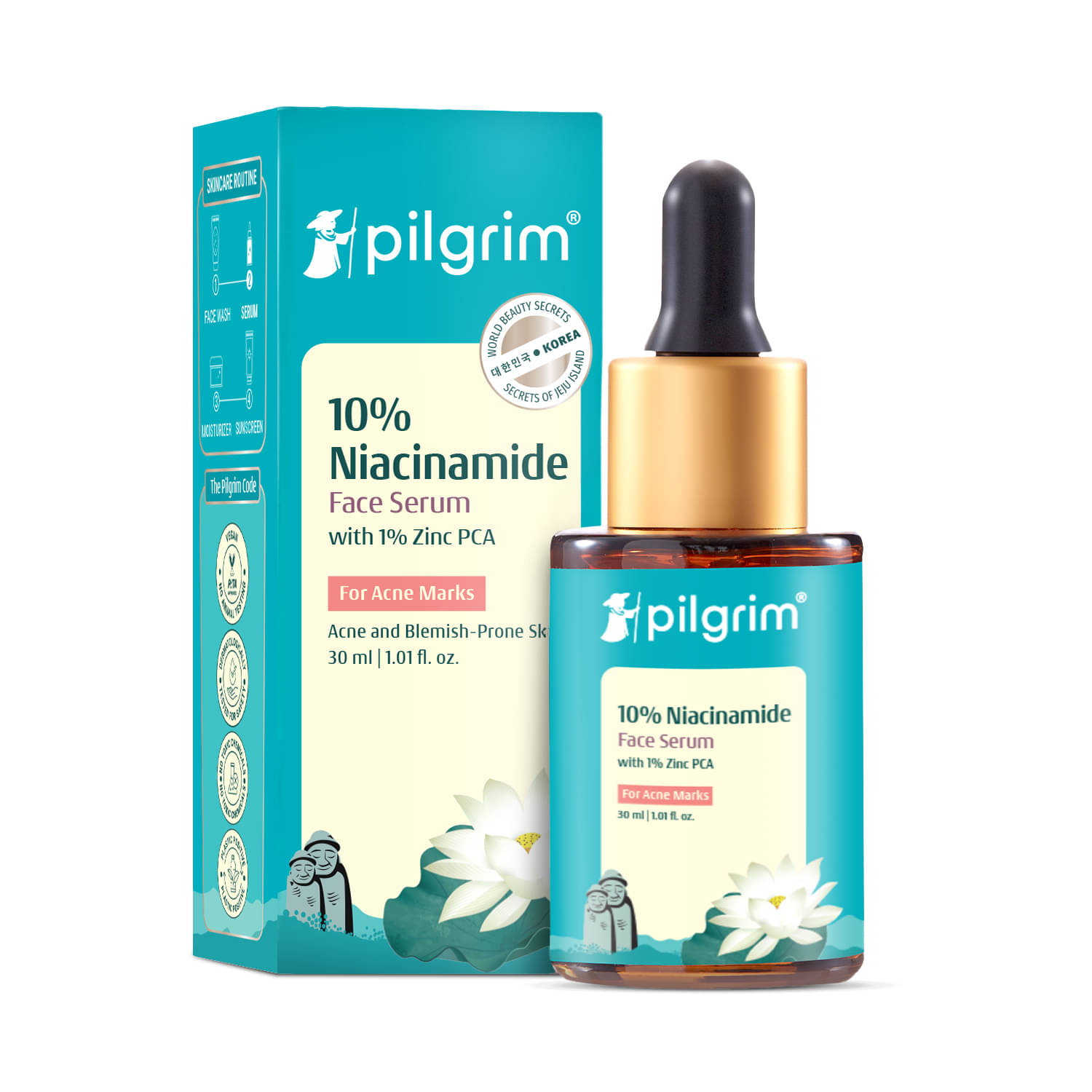     			Pilgrim 10% Niacinamide Face Serum For Acne Marks - 30Ml Face Serum,For All Skin Type,30Ml (pack Of 1)