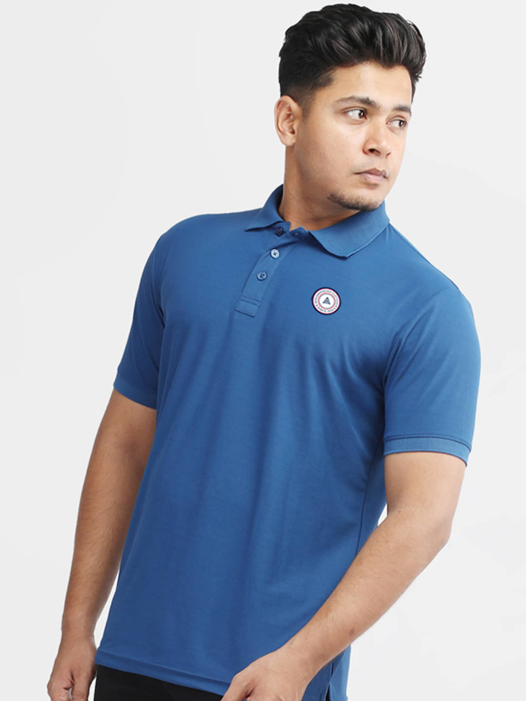 PROPERSEVEN Men Polyester Regular Fit Solid Polo T Shirt ( Teal Blue ) PROPERSEVEN Men Polyester Regular Fit Solid Polo T Shirt ( Teal Blue )