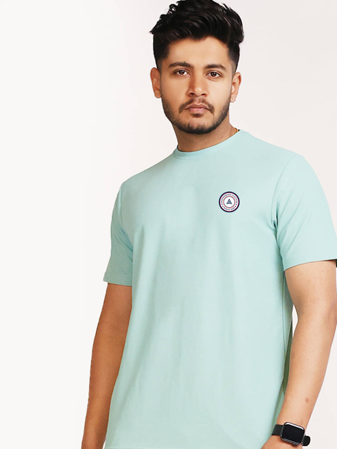     			PROPERSEVEN Men Polyester Regular Fit Solid T-Shirt ( Sea Green )