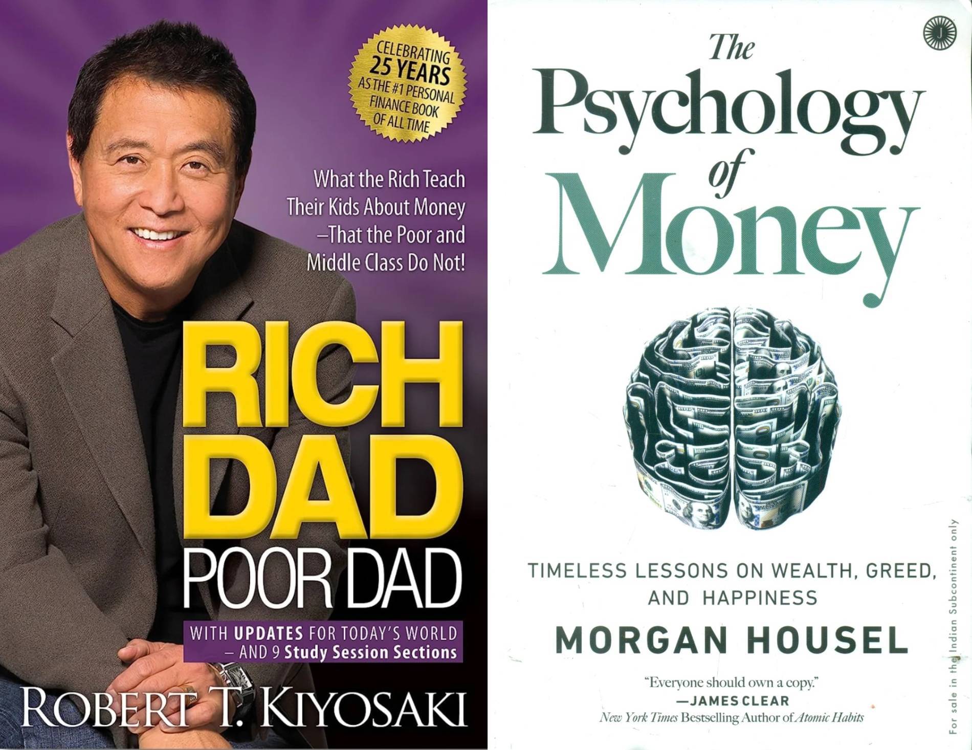     			Rich Dad Poor Dad + The Psychology Of Money - Combo Of 2 Books