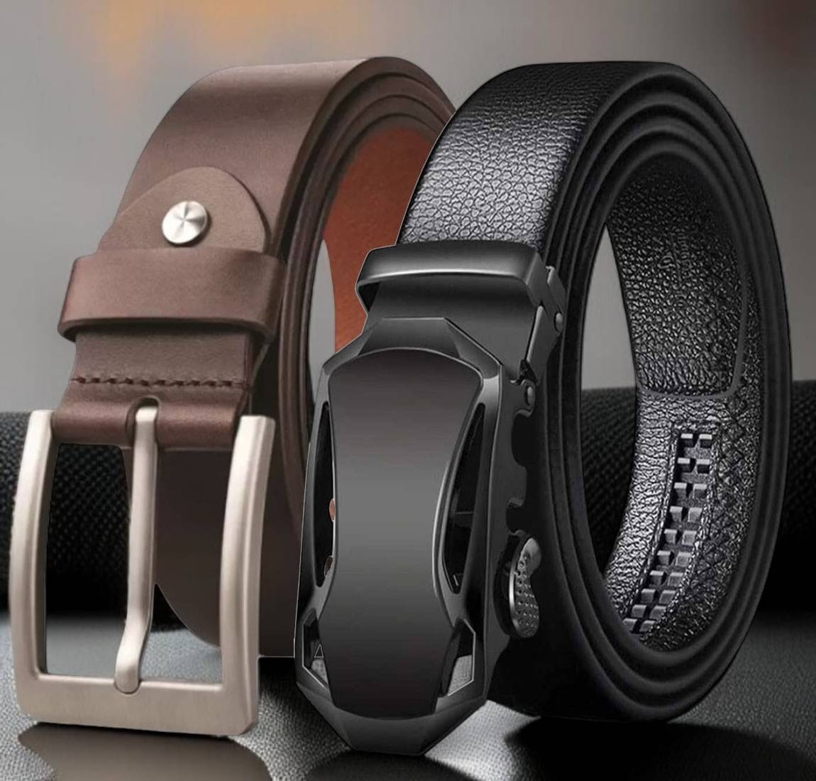 SUNSHOPPING - Multi Leather Men's Formal Belt ( Pack of 2 )     			SUNSHOPPING - Multi Leather Men's Formal Belt ( Pack of 2 )