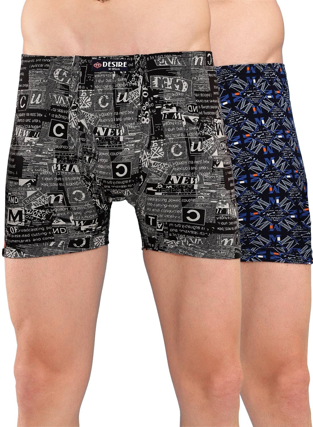 TT Pack of 2 Cotton Trunks For Men's ( Multicolor )