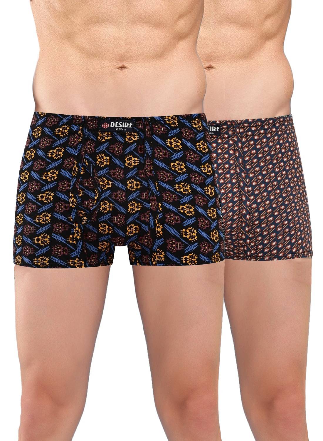 TT Pack of 2 Cotton Trunks For Men's ( Multicolor )     			TT Pack of 2 Cotton Trunks For Men's ( Multicolor )