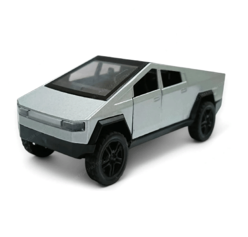     			Toonkiz Tesla Cyber Truck Model Car, Scale, Alloy Metal, Pull Back Die-cast, Openable Doors, Light & Music(Random Color)