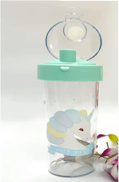 Toonkiz Unicorn Theme Plastic Sipper for Kids, Drinking Bottle School Kids Bottle Toonkiz Unicorn Theme Plastic Sipper for Kids, Drinking Bottle School Kids Bottle