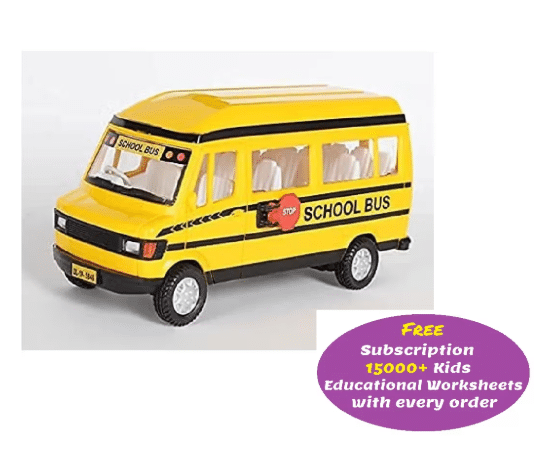 Toonkiz school bus toy for kids, pull back action back door openable Toonkiz school bus toy for kids, pull back action back door openable