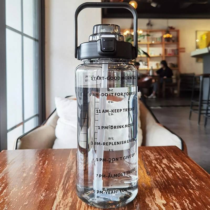     			X Pulse Black Plastic Water Bottle 2000 mL ( Set of 1 )