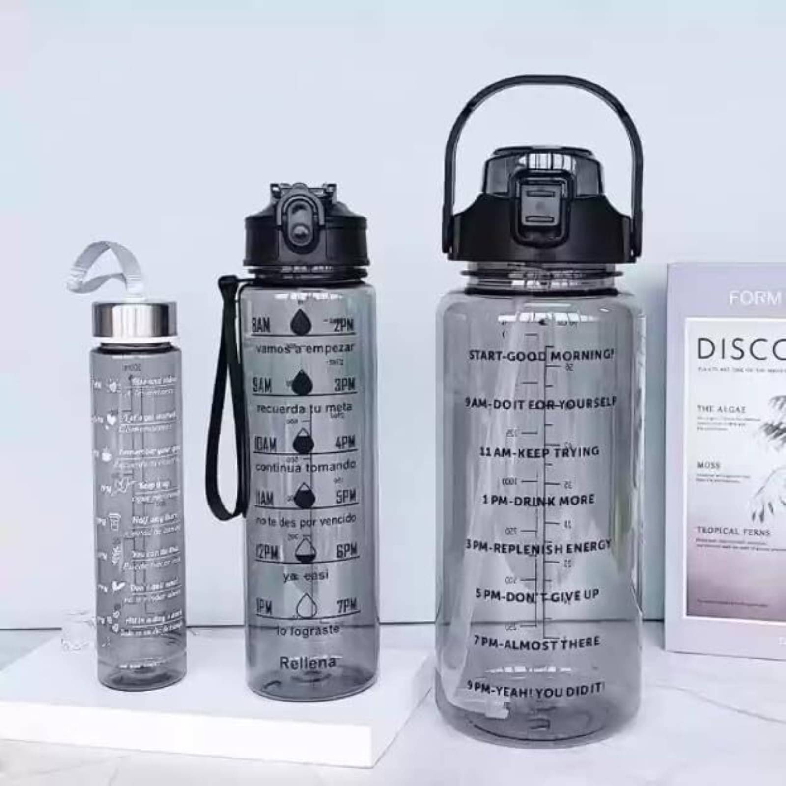     			X Pulse Multicolor Plastic Water Bottle 2000 mL ( Set of 3 )