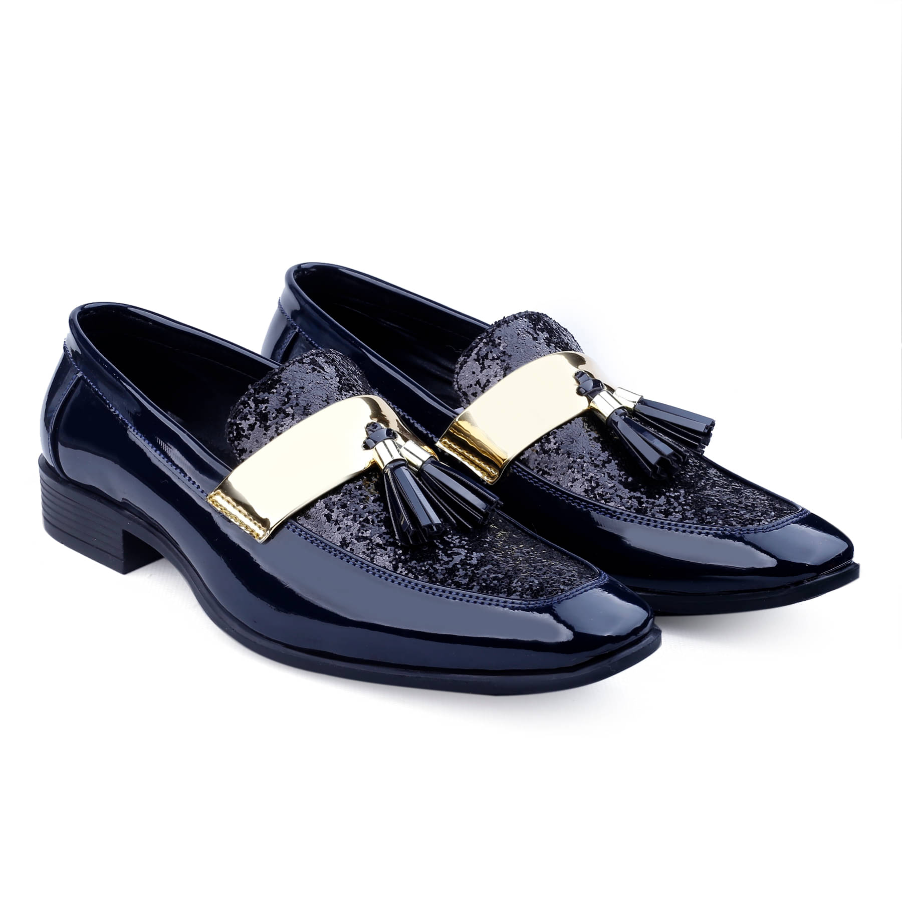     			YUVRATO BAXI Formal And Semi Formal Slip-On Blue Men's Slip-on Shoes