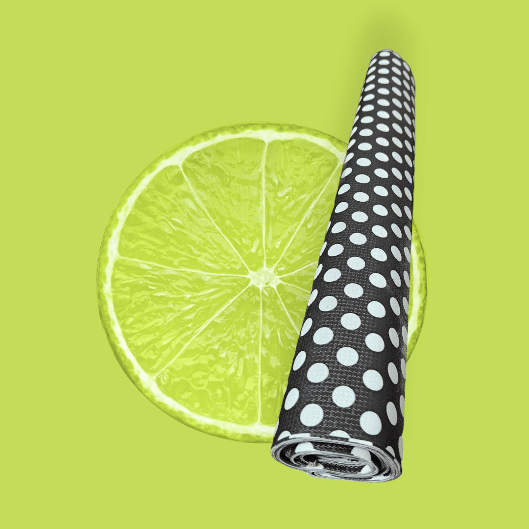 mopak decor Polyester Polka Dots Fridge Mat & Cover ( 500 45 ) Pack of 1 - Black mopak decor Polyester Polka Dots Fridge Mat & Cover ( 500 45 ) Pack of 1 - Black