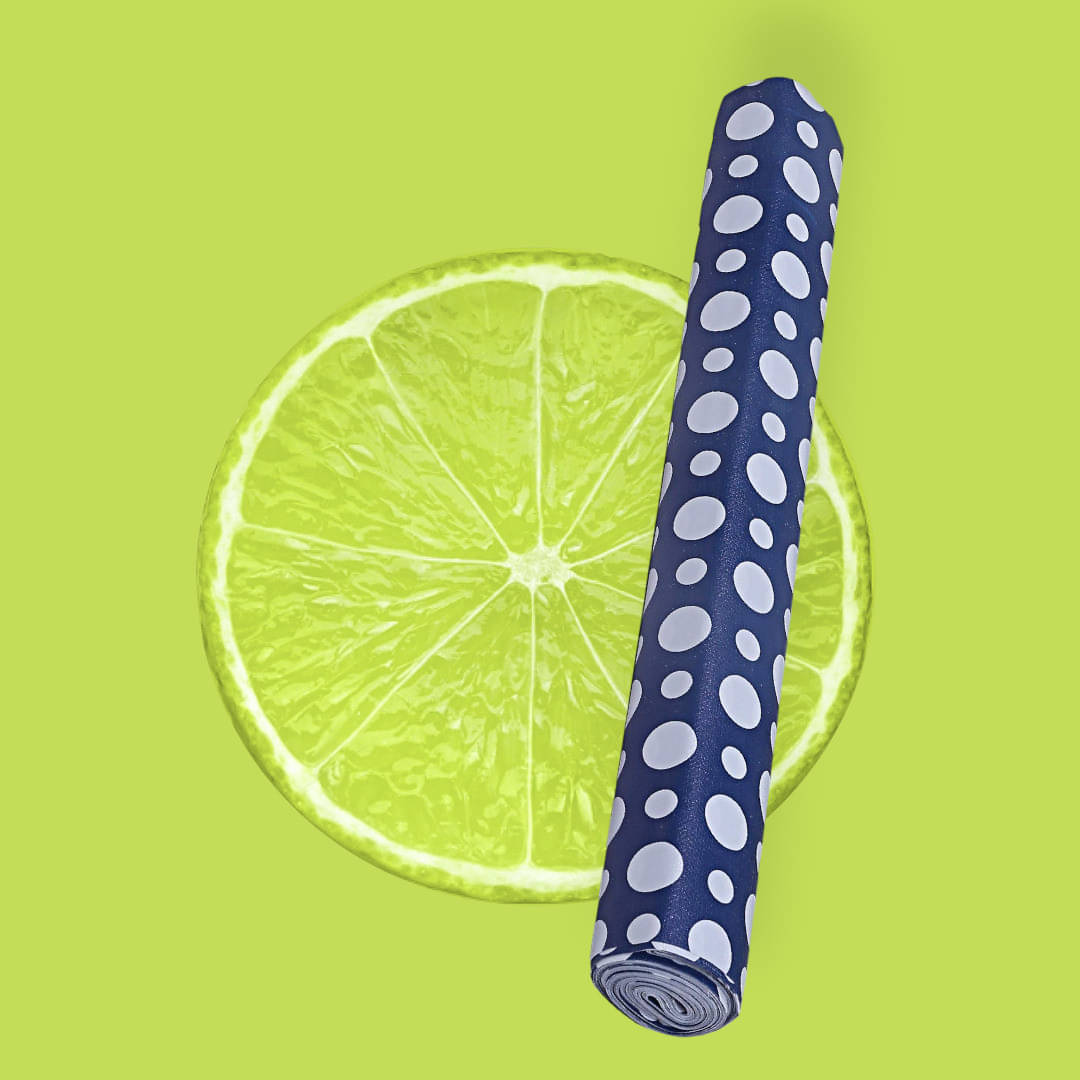 mopak decor Polyester Polka Dots Fridge Mat & Cover ( 500 45 ) Pack of 1 - Blue mopak decor Polyester Polka Dots Fridge Mat & Cover ( 500 45 ) Pack of 1 - Blue