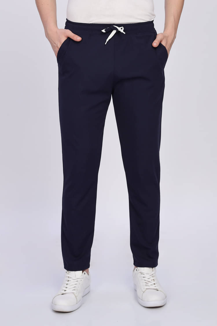 rexan Blue Cotton Blend Men's Trackpants ( Pack of 1 )     			rexan Blue Cotton Blend Men's Trackpants ( Pack of 1 )