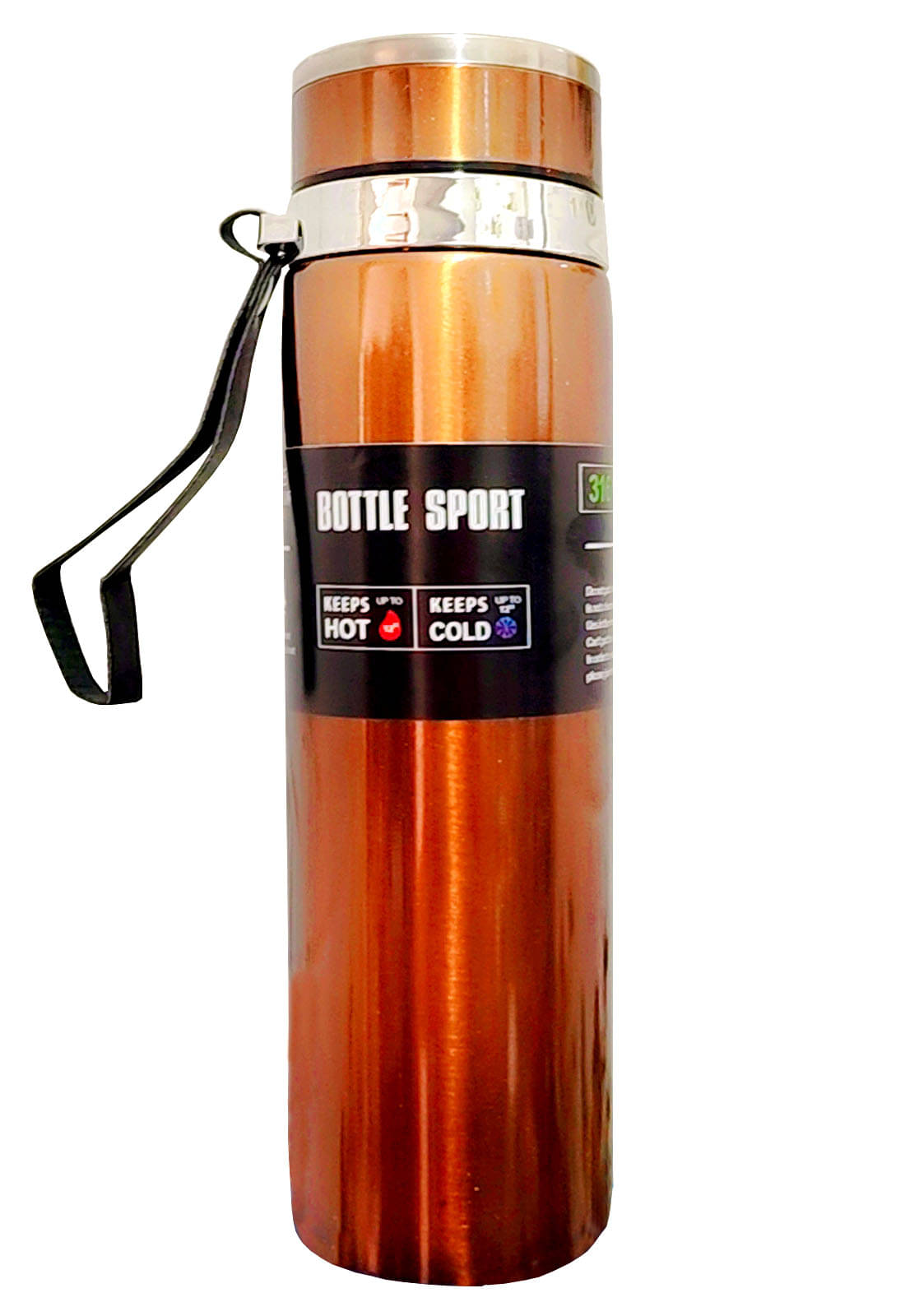     			viDixn Vacuum Flask Hot & Cold Water Bottle Brown Stainless Steel Water Bottle 1000 mL ( Set of 1 )