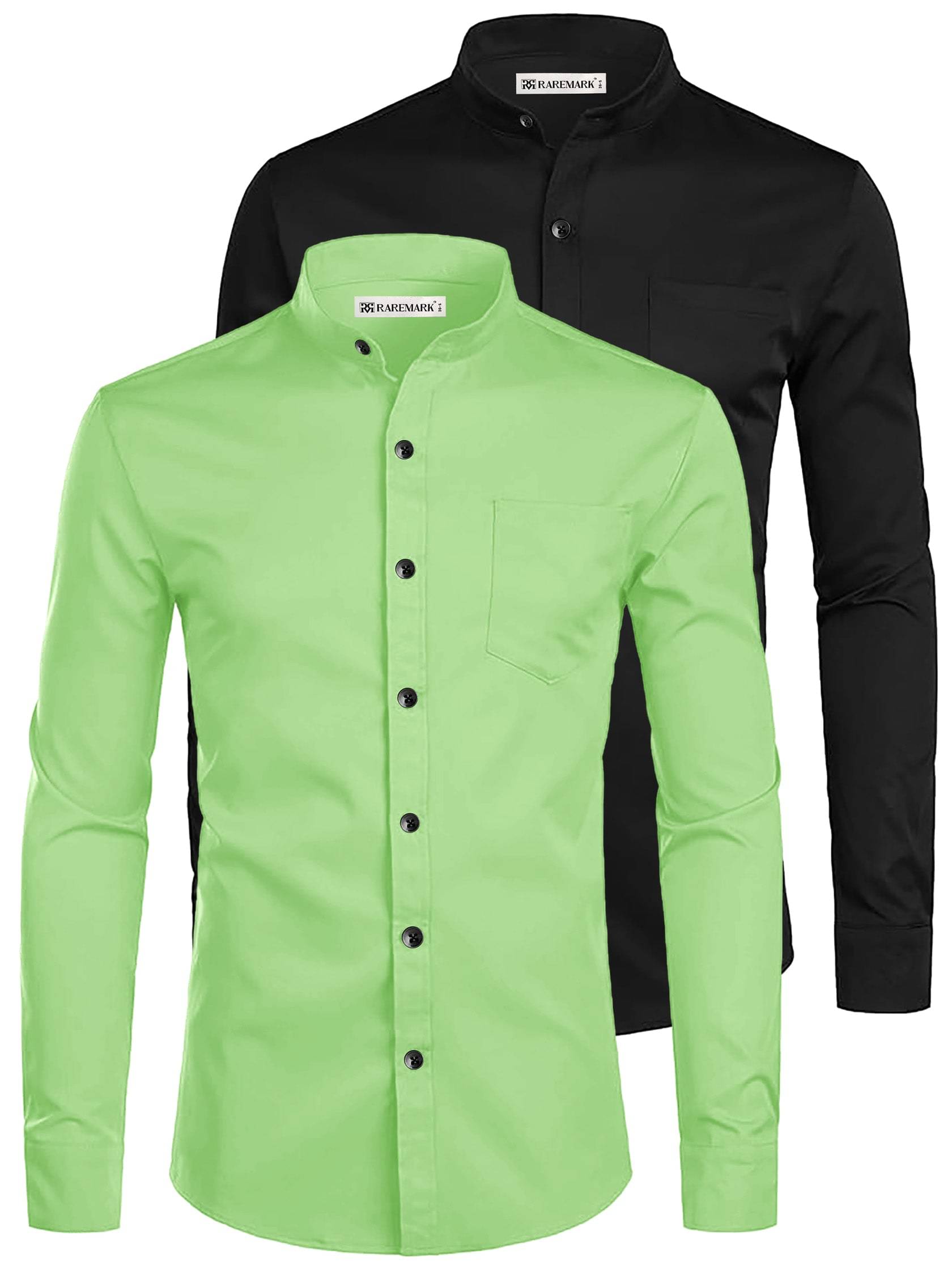 RAREMARK Cotton Blend Slim Fit Solids Full Sleeves Men's Casual Shirt - Sea Green ( Pack of 2 ) RAREMARK Cotton Blend Slim Fit Solids Full Sleeves Men's Casual Shirt - Sea Green ( Pack of 2 )