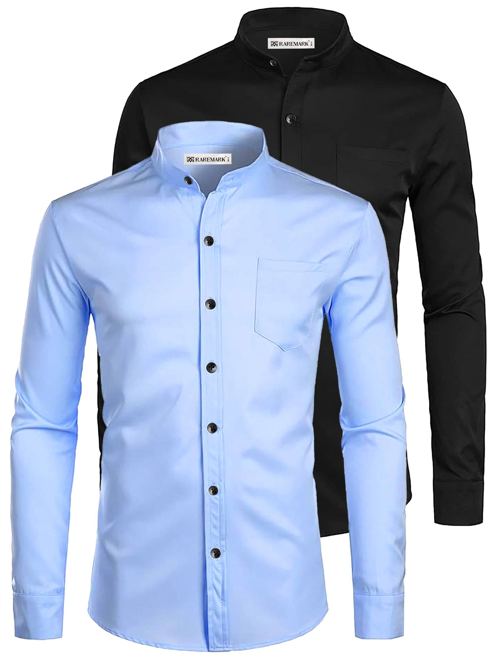RAREMARK Cotton Blend Slim Fit Solids Full Sleeves Men's Casual Shirt - Mint Green ( Pack of 2 ) RAREMARK Cotton Blend Slim Fit Solids Full Sleeves Men's Casual Shirt - Mint Green ( Pack of 2 )